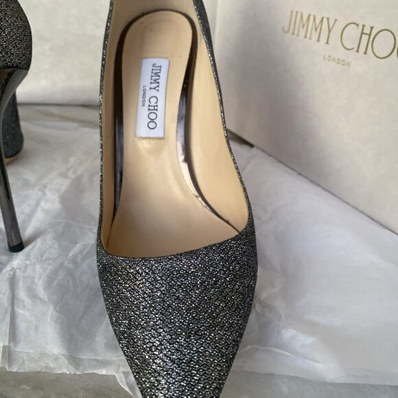 JIMMY CHOO ROMY ANTHRACITE SHOES SIZE 42!!!! $275 - Picture 5 of 9
